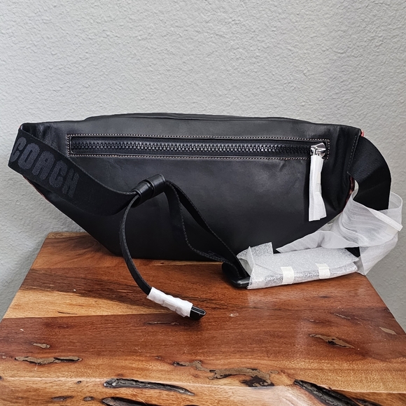 Coach Track Belt Bag With Tartan Plaid Print - Picture 4 of 6